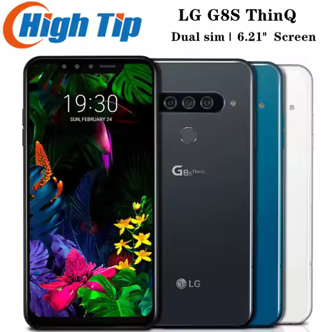 Original LG G8S G810EAW 4G NFC 6GB+128GB Mobile PhoneFingerprint 12MP+13MP+8MP 6.21'' Snapdragon855 