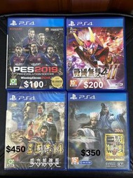 二手PS4遊戲 真三國無雙8Empire 戰國無雙4II 繁體中文版 KOEI Winnig Eleven 2019 PES2019 全新三國志14威力加強版