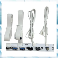 [G V W E] USB 3.0 Front Panel IO Panel 2-Port USB3.0+2-Port USB2.0+1-Port TYPE-C 20G+LED Switch for 