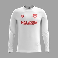 [READY STOCK] Malaysia ''Harimau Malaya" Jersey White/Red - LONGSLEEVE