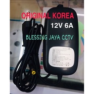 MANTAP ADAPTOR KOREA PURE 12V 6A POWER SUPPLY AC DC 12 VOLT 6A CCTV ETC.