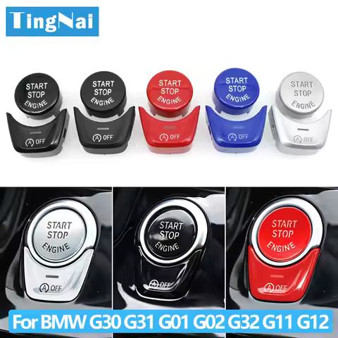 Car Engine Ignition Start Stop OFF Switch Buttons Cover For BMW 1 5 6 7 X3 X4 Series GT F52 G30 G31