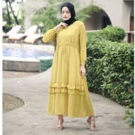 fee fashion gamis jumbo ceruty babydoll dress muslim jumbo babydol terbaru modern premium busui 3 layer ld 120 xxl qinara resreting depan gamis terlaris 2022 terbaru midi dress