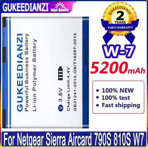 For Netgear Sierra Aircard 790S 810S W7 5200mAh Premium Replacement W-7 Router Battery