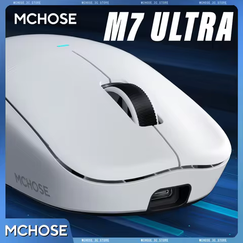 MCHOSE M7 Ultra Ergonomic Gaming Mouse PAW3950 Super Sensor TOPSPEED 8000Hz Polling Rate Lightweight