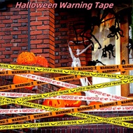 3Pcs Halloween Warning Tape Signs Halloween Party Danger Warning Line Halloween Party Decoration