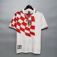 1998 Croatia Away Retro Football Jersey Soccer Shirt S-XXL football shirt เสื้อบอล เสื้อบอลวินเทจ เส