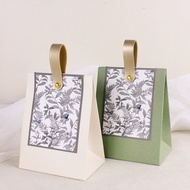 Gift Bag with Handle/Wedding Chocolate Candy Box/European Flower Bird Souvenir Gift Box/goodie bag/packing bag/Birthday Party Wedding Door Gift/Wedding Decoration
