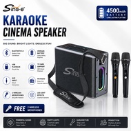 Wireless Bluetooth Karaoke Speaker 40W-60W Portable Party Speaker Super Bass RGB LED with Dual Wirel