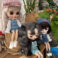 CAMELLI Pocket Jeans Overalls Skirt, Fashion Casual Wears Doll Princess Shirt, Kids Toys 7 Styles DI