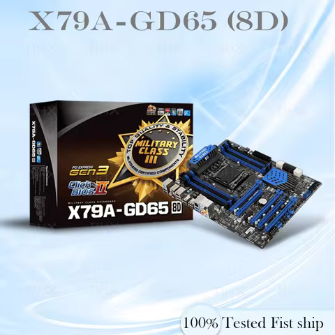 For MSI X79A-GD65 (8D) Motherboard LGA 2011 DDR3 128GB ATX Mainboard 100% Tested Fully Work be shipp
