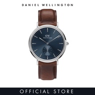 [2 years warranty] Daniel Wellington Classic Multi-Eye 40mm St Mawes Arctic Blue Dial Rose gold / Silver - Multi Eye Watch for men - Stainless Steel Leather Strap Watch - Fashion Watch - DW Official - Authentic นาฬิกา ผู้ชาย