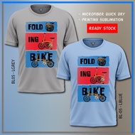 Folding bike Foldie Bicycle tshirt / jersey Basikal lipat