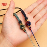Dragon Knot Hand-woven Mandala Pendant Rope Chinese Knot Braided Necklace Rope Men Women Jewelry Mat