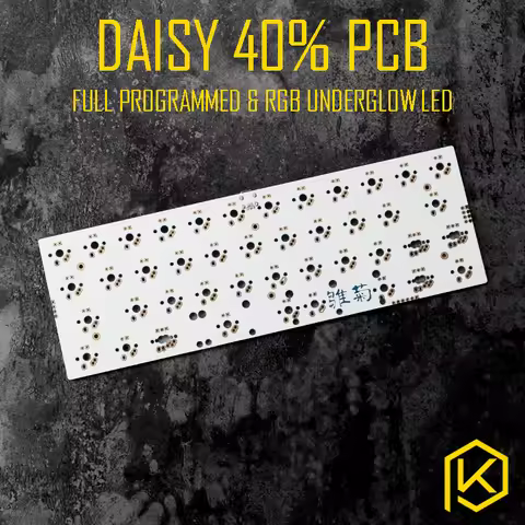 daisy 40% Custom Mechanical Keyboard Kit Supports TKG-TOOLS Underglow RGB led PCB 40% programmed mx 