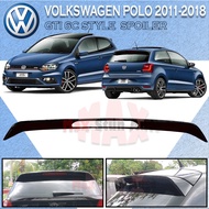 VOLKSWAGEN VW POLO GTI MK5 HATCHBACK 6C 6R 61 6C GTI SPOILER MATERIAL ABS PAINTED GLOSS BLACK LIP BO