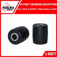 MESIN Rubber Engine Mounting Mio J M3 SZ Sporty Smile Soul Carburetor Stopper Bosh Bush Engine Stopp