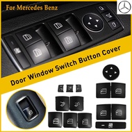 14Pcs Car Interior Button Cover Cap Repair Stickers Window Switch Glass Lift Main Switch For Mercede