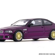 STANCE HUNTERS bmw E46 M3 PURPLE BBS WHEELS DIECAST SCALE 64