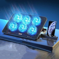 codHigh-Performance Laptop Cooler Stand Portable Notebook Cooling Pad Silent Fan Heat Dissipation Ba