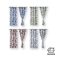 Socone Semi-Blackout Grommet Short Curtain with Rings W:51''x L:59'' 1PC (130x150cm) Home Decor