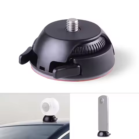 Quick Release Mount Holder Including Buckle +Flat and Curved Base Adhesive Tape for Samsung Gear 360