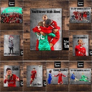 Metal Poster Iron Sign Efl CUP WINNERS 2023/24 Screen Printing Scratch-Resistant Steel Line