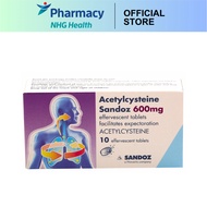 Acetylcysteine Sandoz Effervescent Tablet 600mg 10 tablets