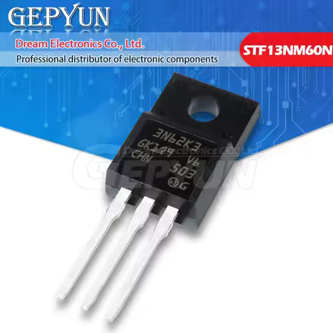 10PCS STF13NM60N TO-220F 13NM60N TO220 13NM60 F13NM60N STF13NM60 new MOS FET transistor