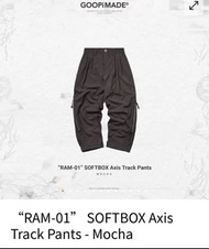 Size 3 “RAM-01” SOFTBOX Axis Track Pants - Mocha goopi Goopimade