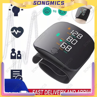 SONGMICS Rechargeable Digital Blood Pressure Monitor Wrist Style With Big LCD Display Voice Prompt O