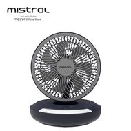 Mistral AirZee Plus - 6" Rechargeable Foldable USB Fan with Moodlight MRF700