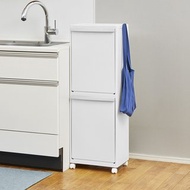 日本天馬 日本製 WHItRash 雙層抽屜式分類垃圾桶(附輪)-50L