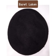Thick laken scout beret hat, children's beret hat, police beret hat