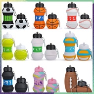 550ML Sports Fold Adults Water Bottle Football Basketball Tennis Leakproof Portable tumbler aquaflas
