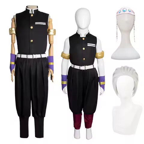 Uzui Tengen Cosplay Demon Slayer Cosplay Costume Headwear Wig Halloween Carnival Comic-con Party Out