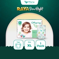 Offspring Fashion Baby Diapers Tape XL (30pcs) [1 Pack]