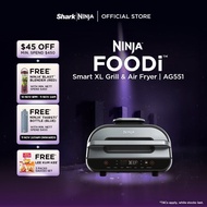 Ninja Foodi Smart XL Indoor Grill & Air Fryer with Digital Probe, Roast, Bake, Broil Dehydrate & Reh