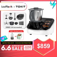 TOKIT Omni Cook Robot All-in-1 Cooker with 21 Cooking Functions Built-in 7 Touch Screen Guided Recipes Pre-clean Chopper Juicer Blender Weigh Sous-Vide Ice Crush and More