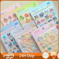 Sumikko Gurashi 3D Crystal Sticker|DIY Decal for Journal Planner Tamagotchi|Easy Peel Clear Adhesive