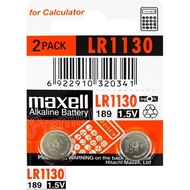 MAXELL 189 Alkaline Battery LR1130 LR 1130 LR-1130 Original batteries for clock toy calculator