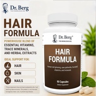 Dr. Berg Hair Formula Supplement - Supports Healthy Hair Skin & Nails w/ DHT Blocker, Biotin, Collag