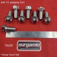 Probolt bolt 2 keys GS1 10x20 thread bolt 14 length 2cm Heng Original