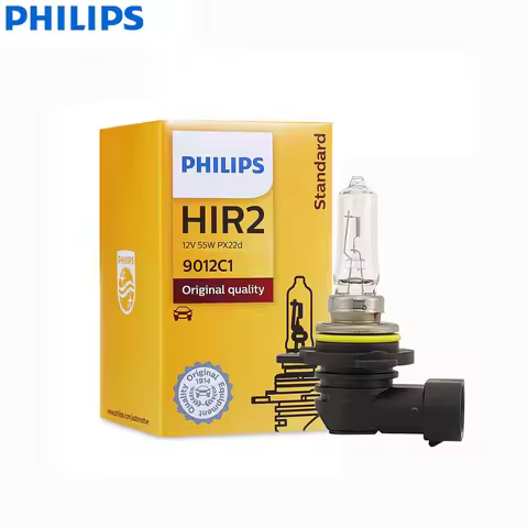 Philips Vision HIR2 9012 12V 55W PX22d 9012C1 +30% Bright Original Light Car Halogen Headlight Stand