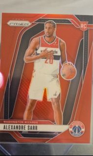 Panini prizm Alex sarr rookie red prizm /299