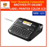 Brother PT-D610BT PTD610 D610 Desktop Bluetooth and PC Connectable Label Printer with Colour LCD dis