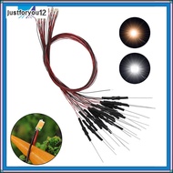 [JTFY] 20pcs Prewired For SMD LED 0603 Warm White Light Emitting Diode 12V DIY Model