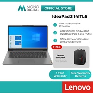 Lenovo IdeaPad 3 14ITL6 14" FHD Laptop Notebook Intel i3 11th Gen/ 4GB DDR4 RAM 3200Mhz/ 512GB NVMe 