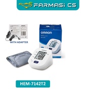 OMRON HEM-7142T2 Automatic Blood Pressure Monitor with Adapter [ 5 Year Warranty, Bluetooth ]