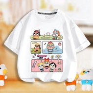 Fashion Cute Pop Mart Crybaby Print Tshirt Monster Tears T-shirt Unisex Women Girls Casual Cotton Te